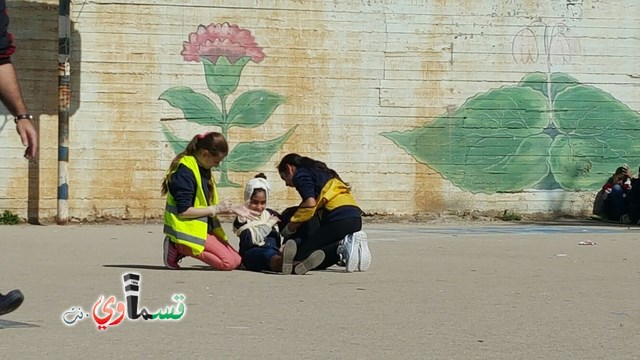 كفرقاسم : نظام وانتظام ومسؤولية في التمرين المدني في مدرسة جنة ابن رشد الابتدائية 